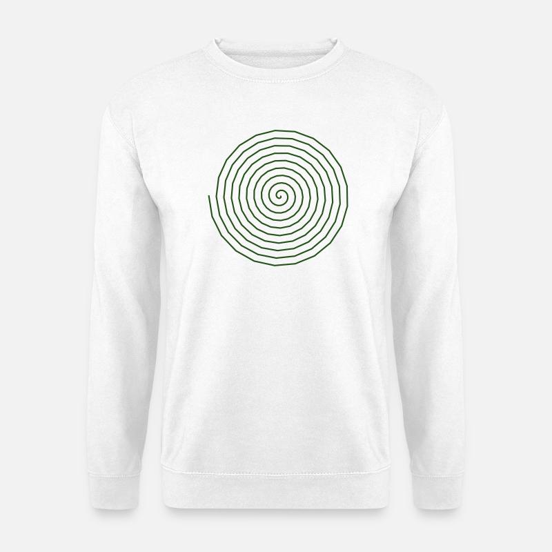 Feng Shui Spirale Motiv - Unisex Pullover - Weiß