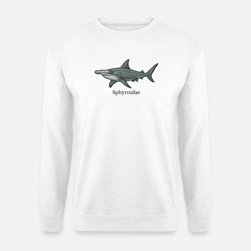 Sphyrnidae Hammerhai Design - Unisex Pullover - Weiß