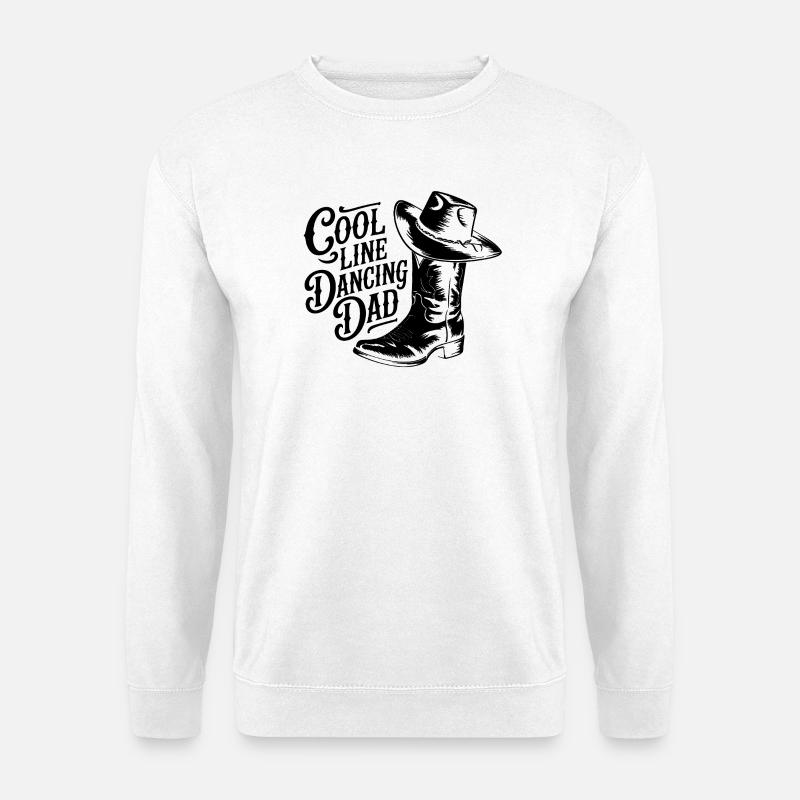 Linedance Papa cooler Line Dance Papa - Unisex Pullover - Weiß