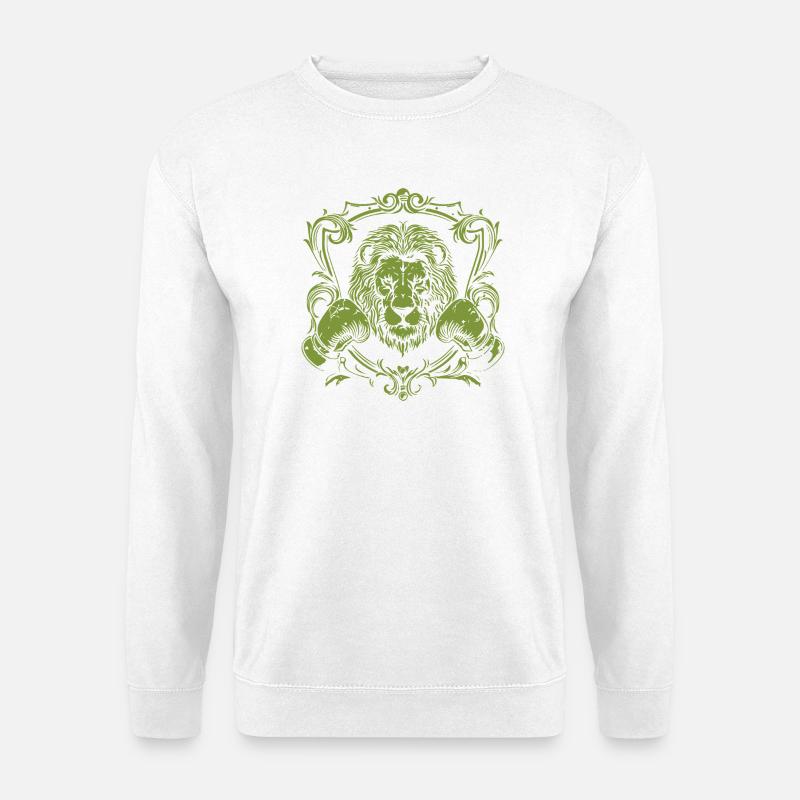 Löwe Boxer Boxhandschuhe - Unisex Pullover - Weiß