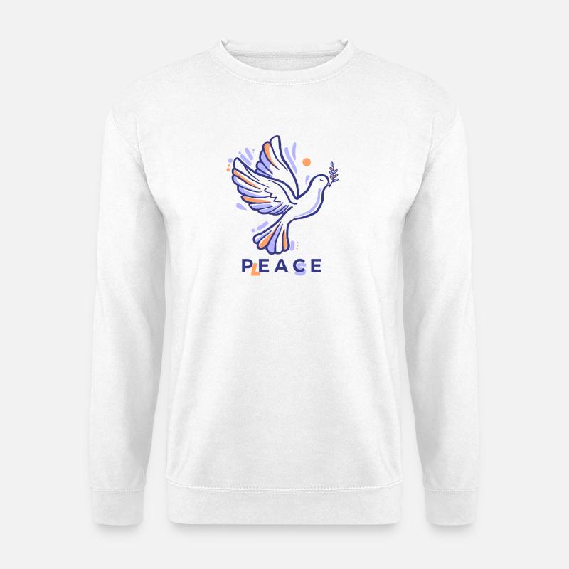 Friedenstaube 2 - Unisex Pullover - Weiß