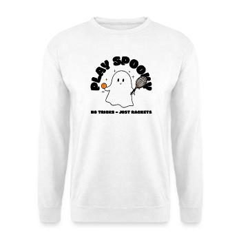 Cute Halloween Tennis Ghost Ghost Tennis Player - Unisex Sweatshirt - white - Front