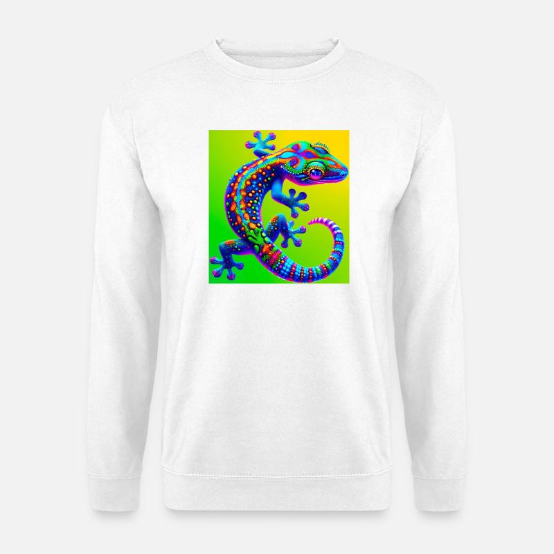 Gecko - Unisex Pullover - Weiß