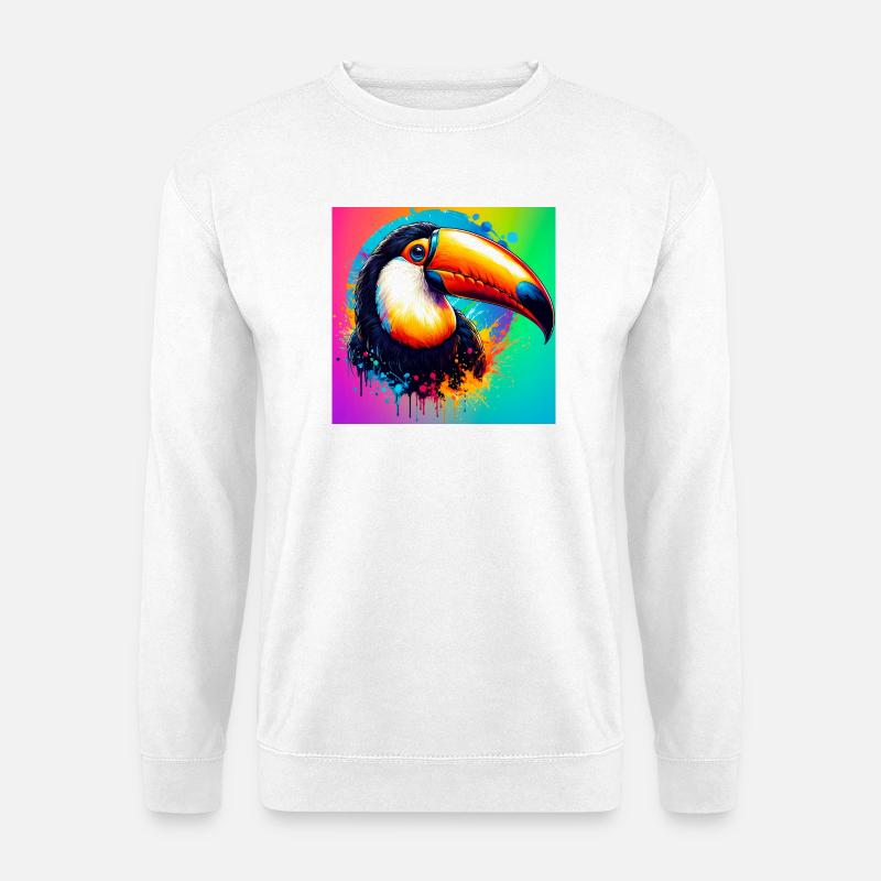 toucan - Sweat-shirt Unisexe - blanc