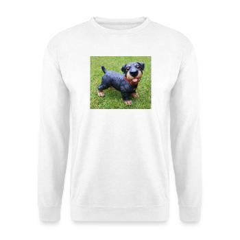 Mignon chiot teckel imprimé - Sweat-shirt Unisexe - blanc - Devant