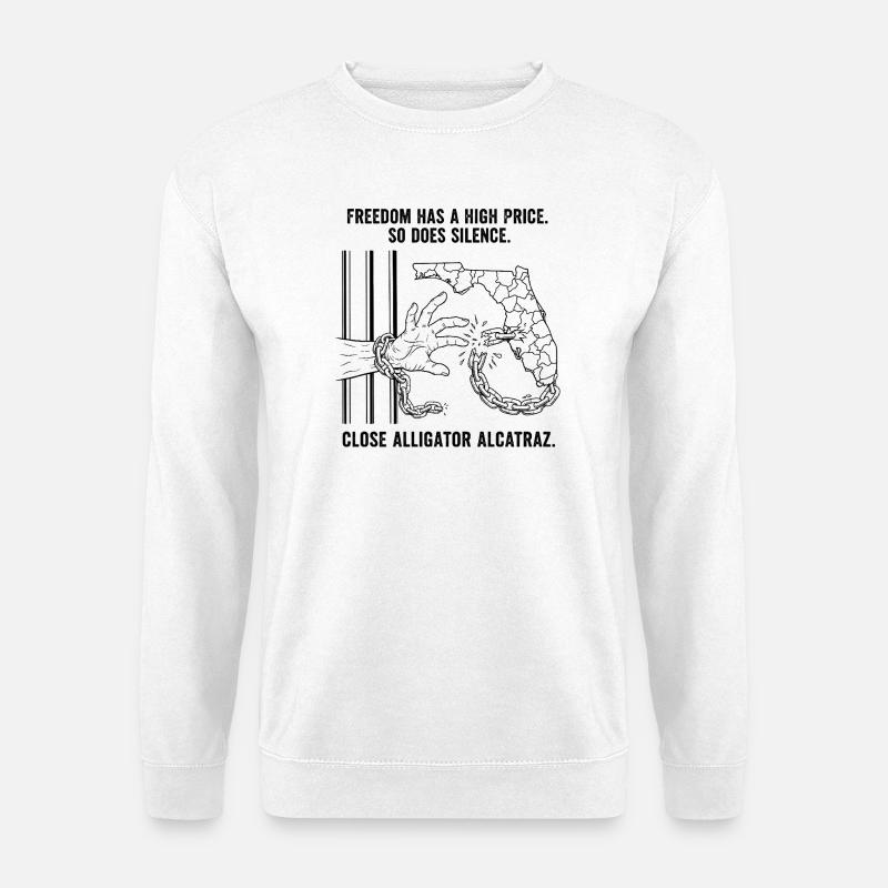 Alligator Alcatraz - Unisex Pullover - Weiß