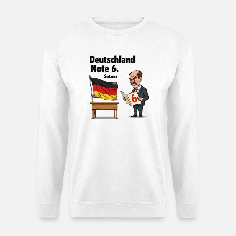 Deutschland Note 6 - Unisex Pullover - Weiß