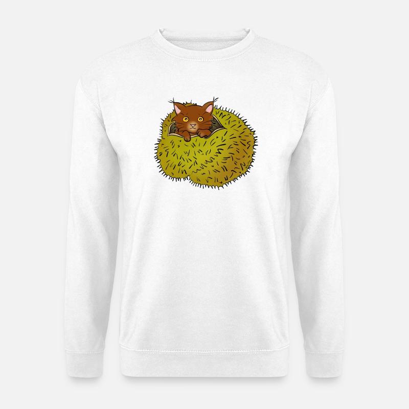 Spinnenkatze - Unisex Pullover - Weiß