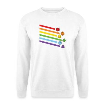 Jeu de dés Fantasy Gamer Style D20 Tabletop Vibes - Sweat-shirt Unisexe - blanc - Devant