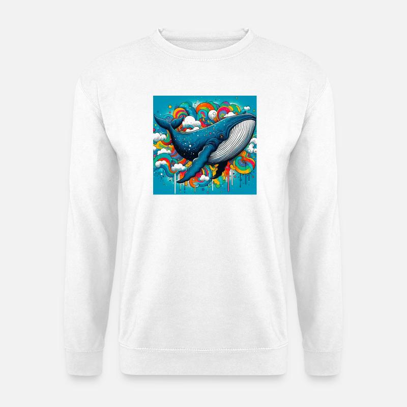 Wal - Unisex Pullover - Weiß