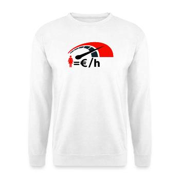 Expense counter - Unisex Sweatshirt - white - Front