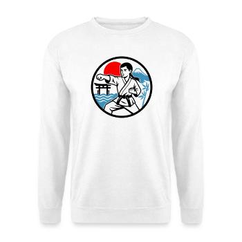 Karate and Nature - Unisex Pullover - Weiß - Vorne
