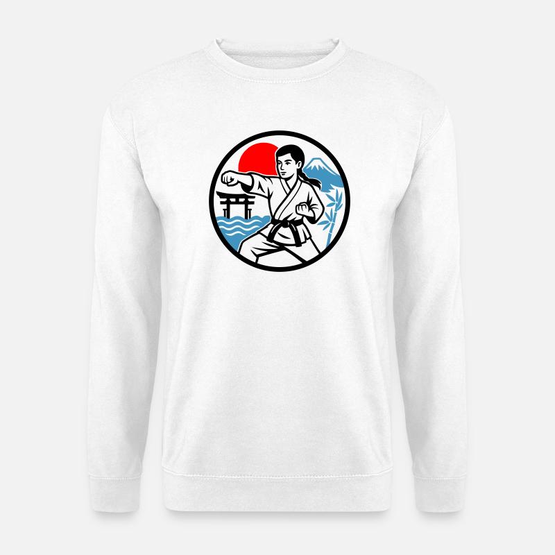 Karate and Nature - Unisex Pullover - Weiß