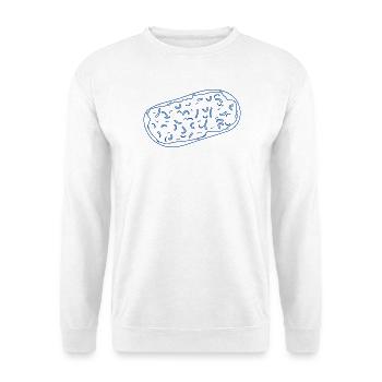 Flammkuchen - Unisex Pullover - Weiß - Vorne