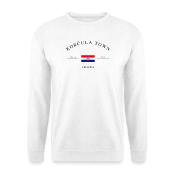 Korčula (Croatie) – Souvenir et cadeau de Noël - Sweat-shirt Unisexe - blanc - Devant