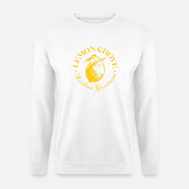 Zitronenanbauer-Abzeichen-Design - Unisex Pullover - Weiß