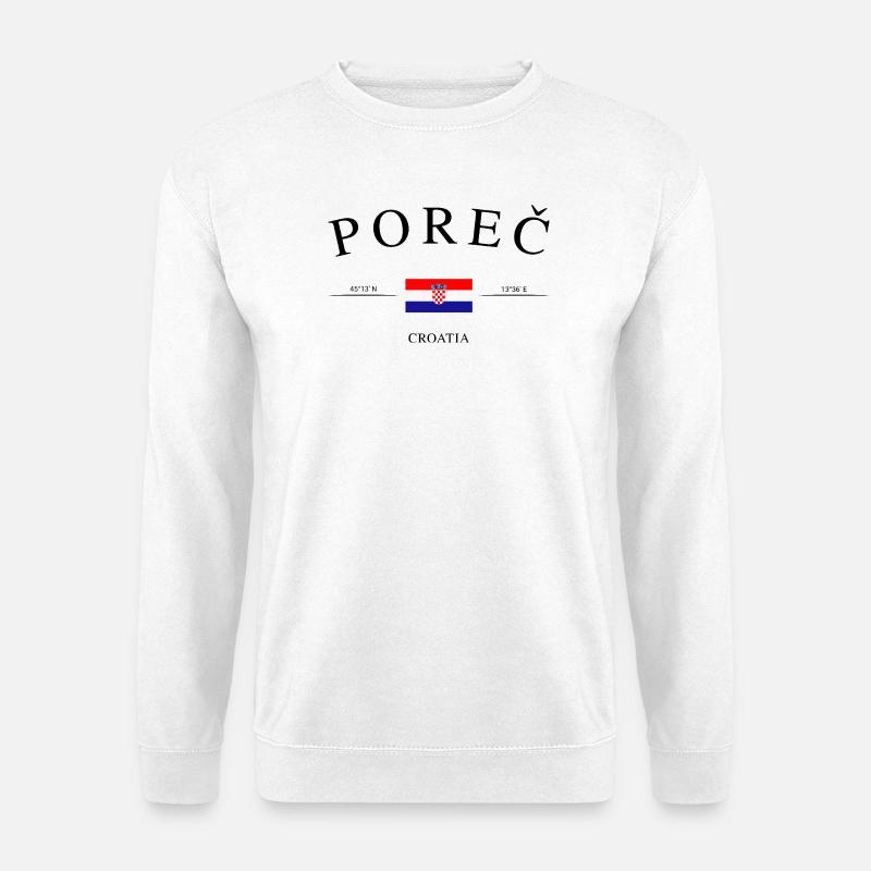 Poreč Kroatien – Urlaub Souvenir & Geschenk - Unisex Pullover - Weiß