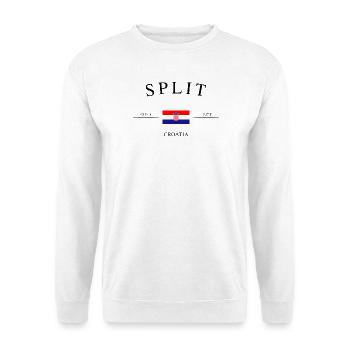 Split Croatia – Holiday Souvenir & Gift - Unisex Sweatshirt - white - Front