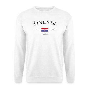 Šibenik Croatie – Souvenirs et cadeaux de vacances - Sweat-shirt Unisexe - blanc - Devant