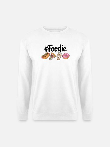 Feinschmecker-Hotdog- und Kaffeeliebhaber - Unisex Pullover - Weiß
