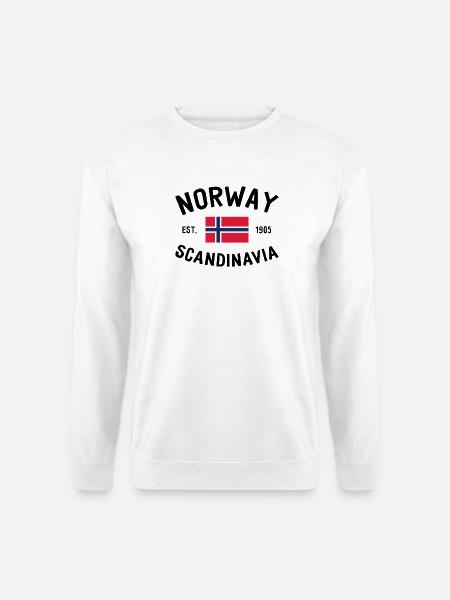 Norway - Norge - Norwegen - Scandinavia - 1905 - Unisex Pullover - Weiß