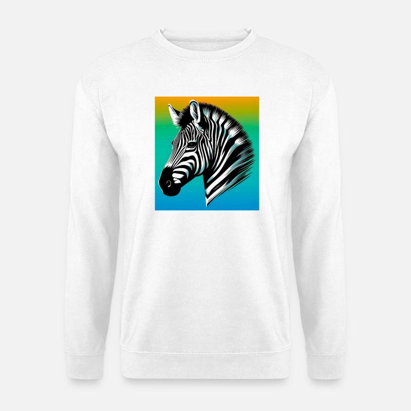 zebra - Unisex Sweatshirt - white
