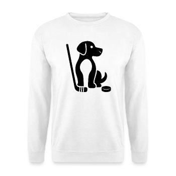 Teckel Beagle Maître Maître De Hockey sur Glace - Sweat-shirt Unisexe - blanc - Devant