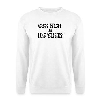 Graphic font with tribal elements - Unisex Sweatshirt - white - Front