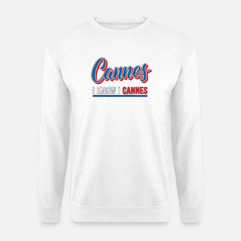I know I Cannes Retro Design - Unisex Pullover - Weiß