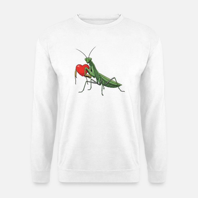 Mantide religiosa - Felpa unisex - bianco