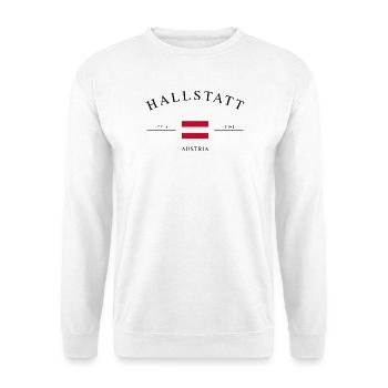 Hallstatt Austria – Holiday Souvenir & Gift - Unisex Sweatshirt - white - Front