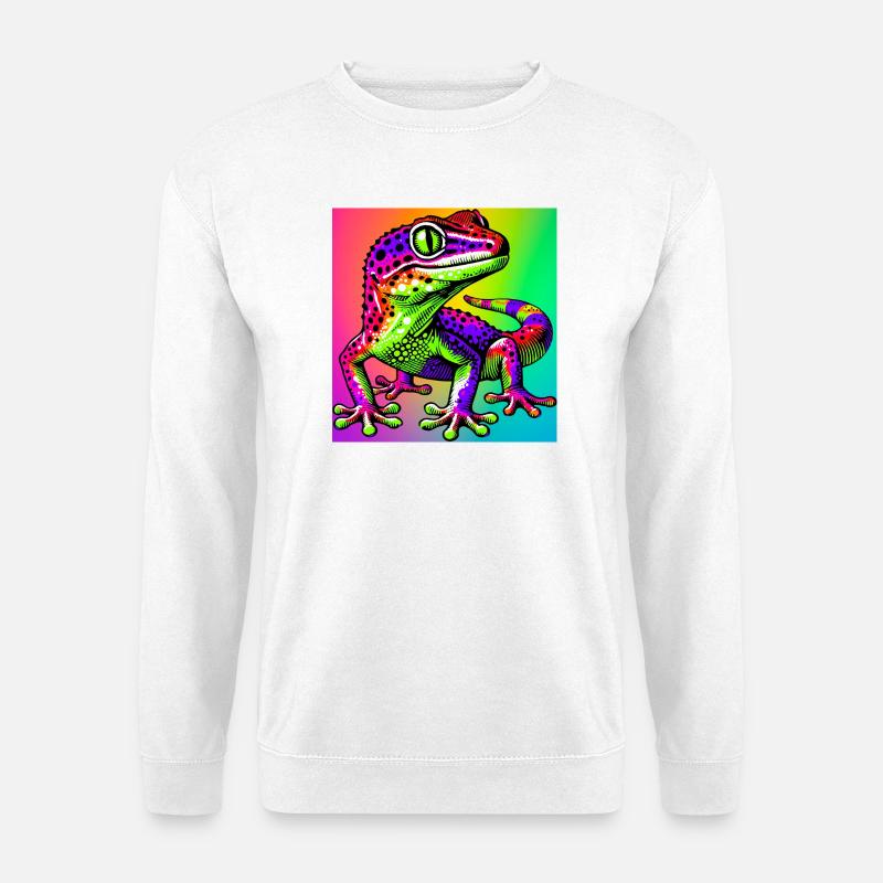 Gecko - Unisex Pullover - Weiß