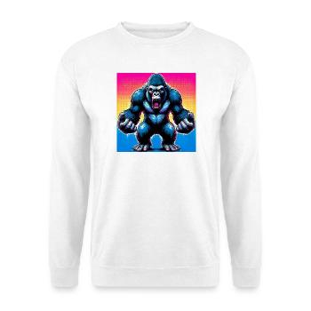 gorille - Sweat-shirt Unisexe - blanc - Devant