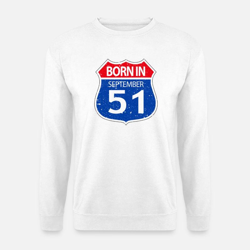 Geboren_im_September_51 - Unisex Pullover - Weiß