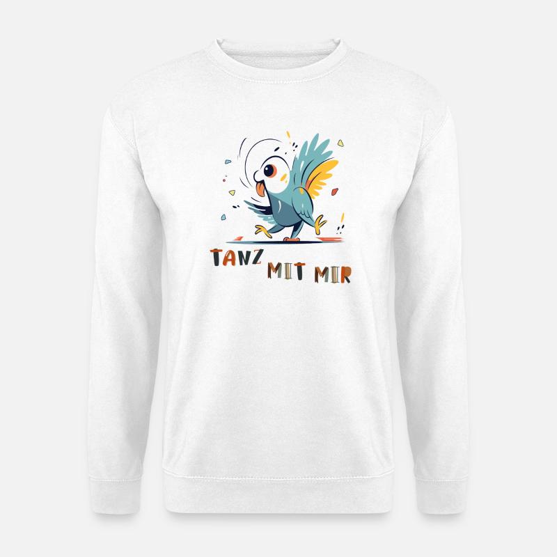 Papagei möchte Tanzen - Unisex Pullover - Weiß