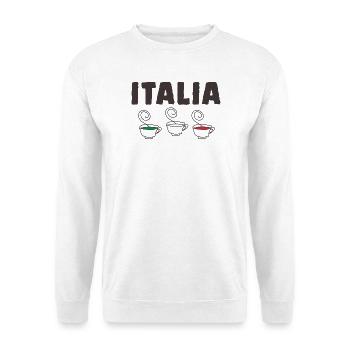 Drapeau italien drôle - Sweat-shirt Unisexe - blanc - Devant