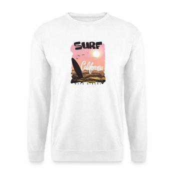 California Surfer Sunset - Unisex Sweatshirt - white - Front