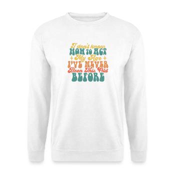 Alter ist nur eine Zahl Motivations-T-Shirt - Unisex Pullover - Weiß - Vorne