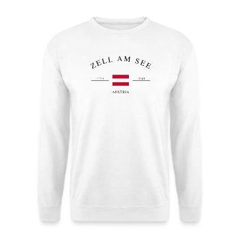 Zell am See Österreich – Urlaub Souvenir Geschenk - Unisex Pullover - Weiß - Vorne