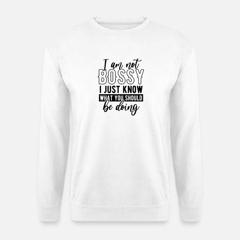Abstraktes geometrisches Musterdesign - Unisex Pullover - Weiß