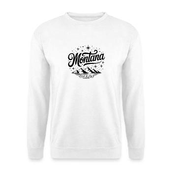 Montana - Souvenir USA State Design - Sweat-shirt Unisexe - blanc - Devant
