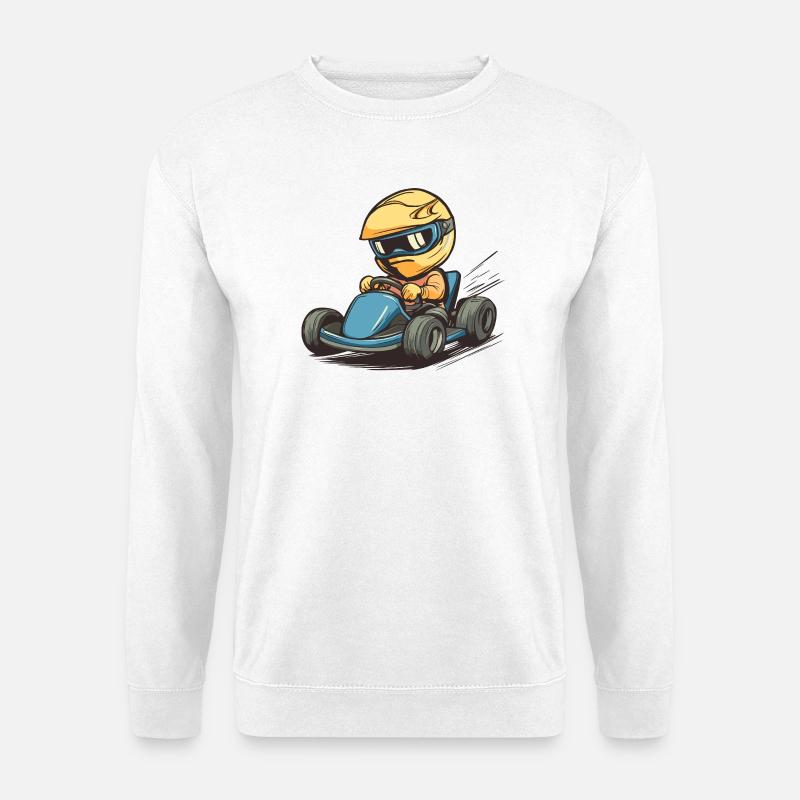 Kartsport Go-Kart - Unisex Pullover - Weiß