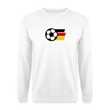 Abstract color geometry in red and yellow - Unisex Sweatshirt - white - Front