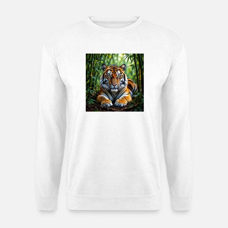 Dschungel-Tiger - Unisex Pullover - Weiß