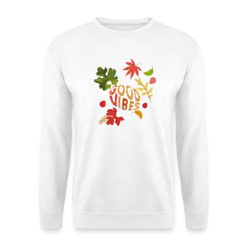 Herbst Vibes - Unisex Pullover - Weiß - Vorne - Alina (178cm) & Michal (187cm)