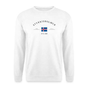 Stykkishólmur Island – Urlaub Souvenir & Geschenk - Unisex Pullover - Weiß - Vorne