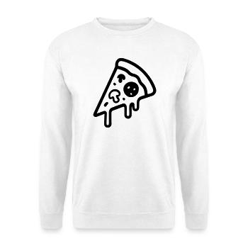Icône de tranche de pizza - Sweat-shirt Unisexe - blanc - Devant
