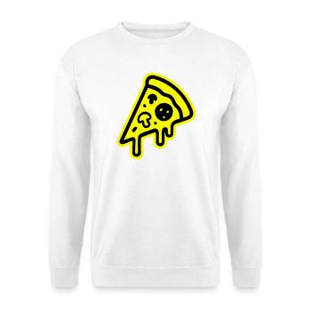 Pizza Symbol - Unisex Pullover - Weiß - Vorne