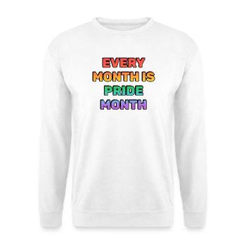 Jeder Monat ist Stolz-Monat - Unisex Pullover - Weiß - Vorne