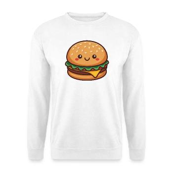 Kawaii Hamburger - Unisex Sweatshirt - white - Front